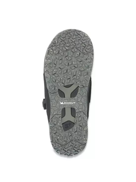Ride Insano 2023 Mens Snowboard Boots - black boots, grey Michelin sole, sole profile