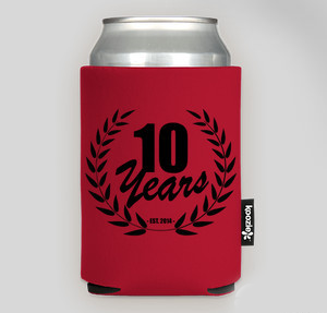 BTS 10 Year Koozie