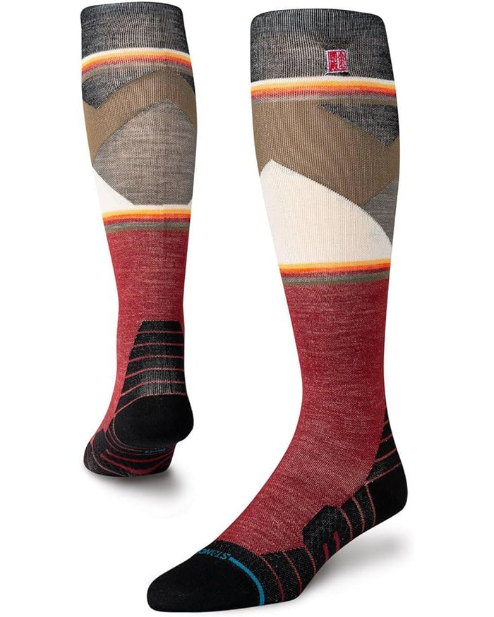 Stance Jimmy Chin UL Mid Wool Snowboard Socks - Red