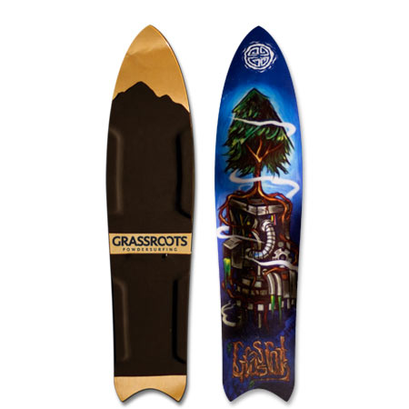 Grassroots Barracuda 140cm 3D Powsurf