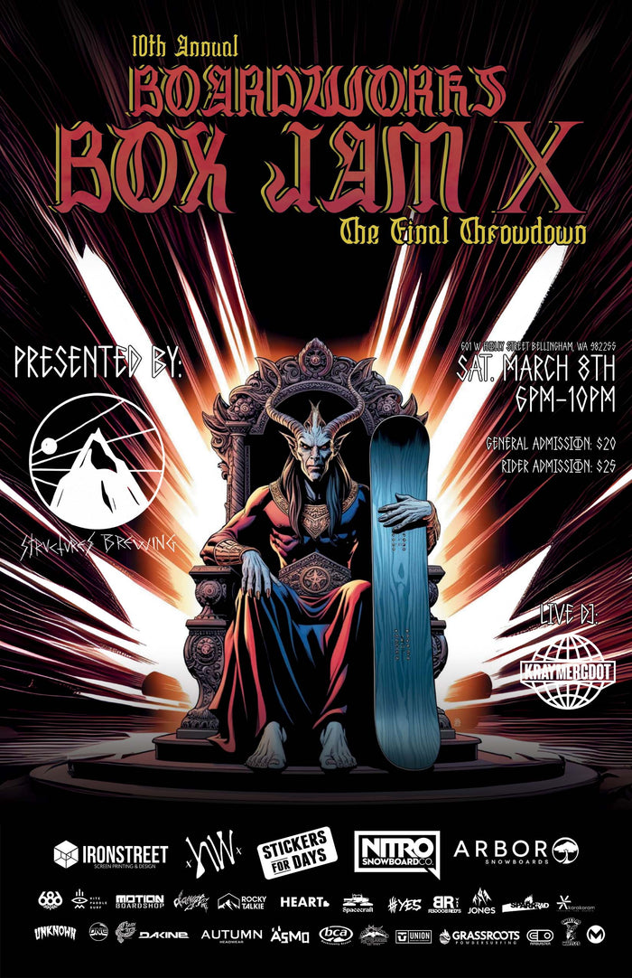 Boardworks Box Jam X Tickets