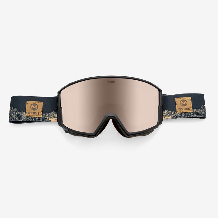 Manis V1 Goggle Black – Gold