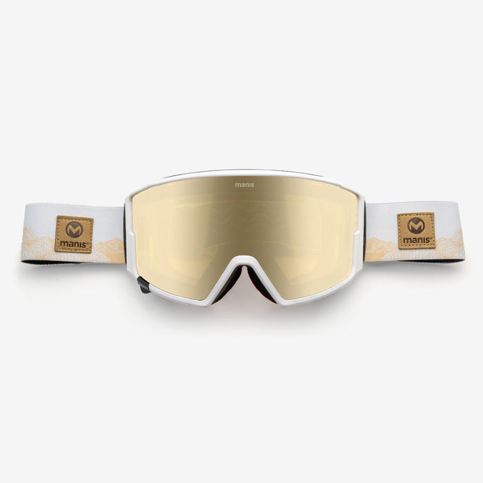 Manis V1 Goggle White – Gold