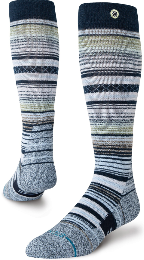 Stance Medium Poly Curren Snowboard Socks - Navy