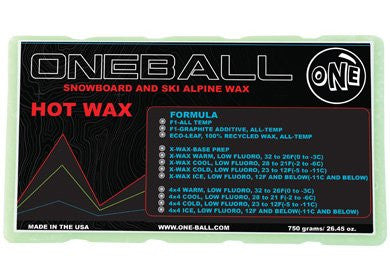 Oneball Bulk Snowboard / Ski X-Wax Base Prep 750G