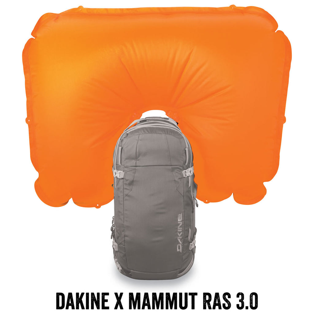 Mammut Airbag expanded from backpack