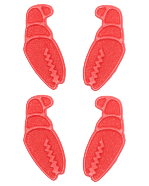 4 Pack of red Crab Grab Mini Claw snowboard stomp pads 