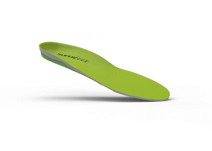 Superfeet Green Insoles - High Arch side view 