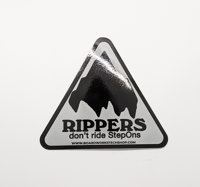 Rippers Don't Ride Stepons Sticker - 4"