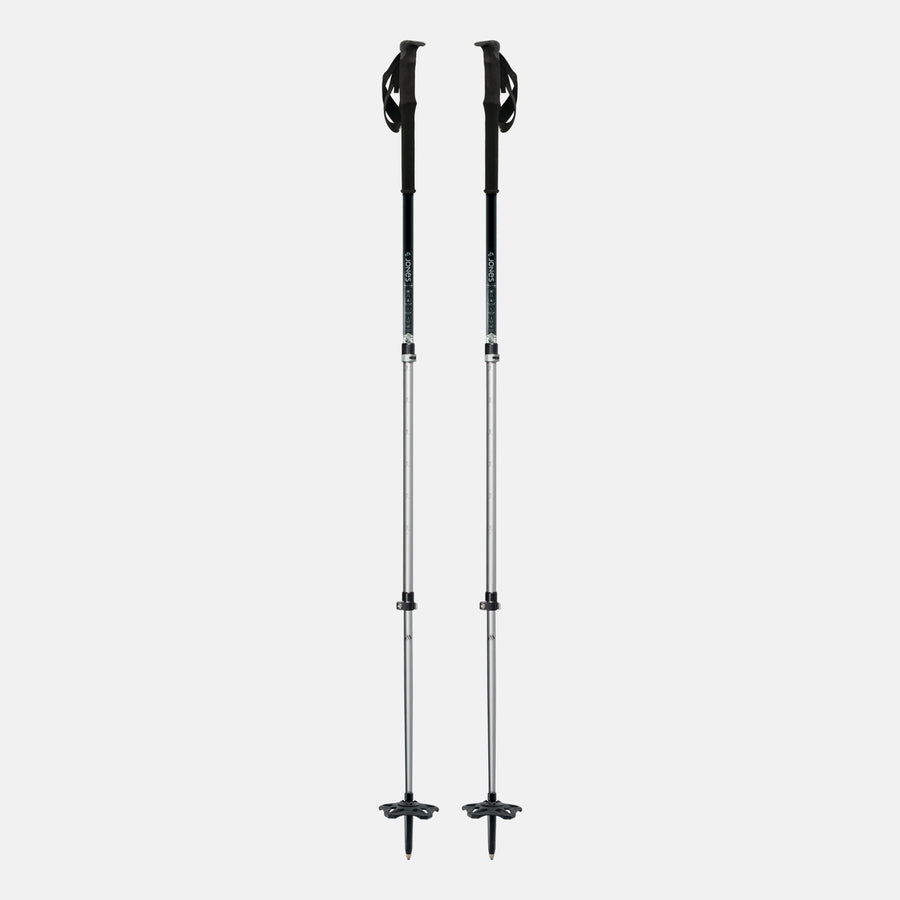 Jones Talon Splitboard Poles - Black/Silver - Extended view